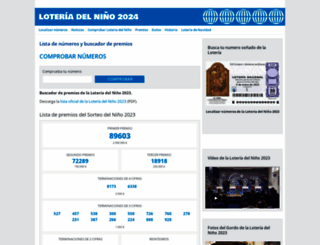 loteriadelnino.laverdad.es screenshot