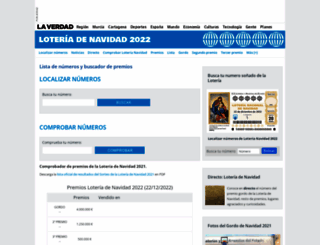 loteriadenavidad.laverdad.es screenshot