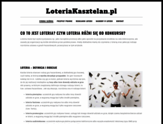 loteriakasztelan.pl screenshot