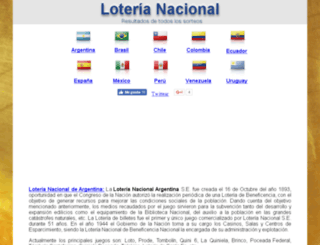 loterianacional.resultadosdeloterias.info screenshot