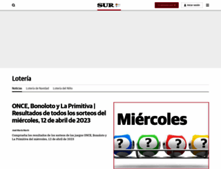 loterias.diariosur.es screenshot