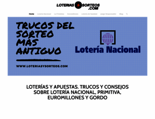 loteriasysorteos.com screenshot