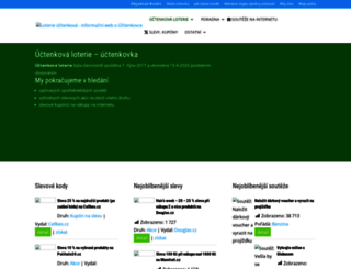 loterie-uctenkova.cz screenshot