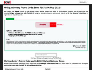 lotteriespromocodes.com screenshot