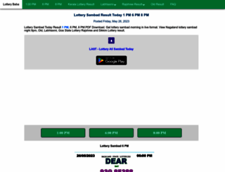 lotterybaba.com screenshot