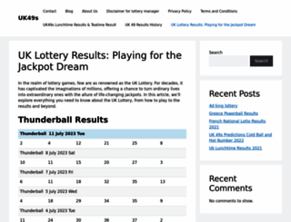 lotterymanager.co.uk screenshot