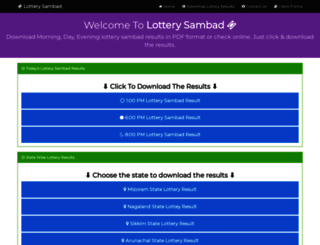 lotterysambad.me screenshot