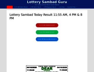 lotterysambadguru.com screenshot