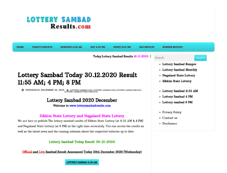 lotterysambadresults.com screenshot