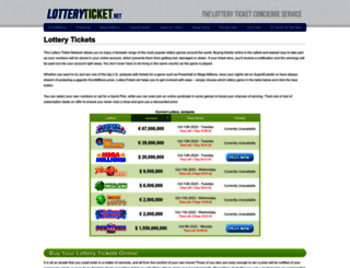 lotteryticket.net screenshot