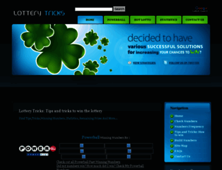 lotterytricks.com screenshot