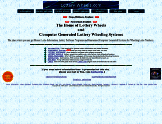 lotterywheels.com screenshot