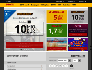 lotto-sh.de screenshot