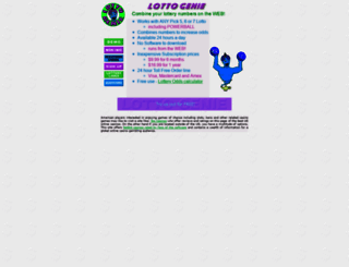 lottogenie.com screenshot
