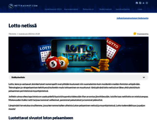 lottovoitto.com screenshot