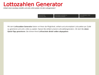 lottozahlen-generator.de screenshot