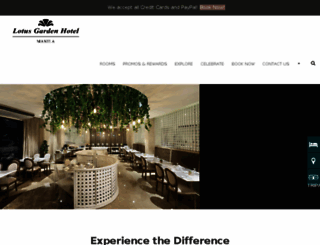 lotusgardenhotelmanila.com screenshot