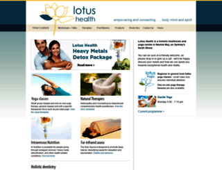lotushealth.com.au screenshot