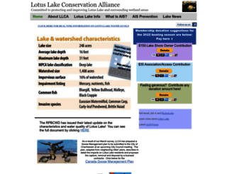lotuslakeca.org screenshot
