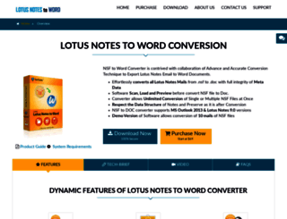lotusnotestoword.com screenshot