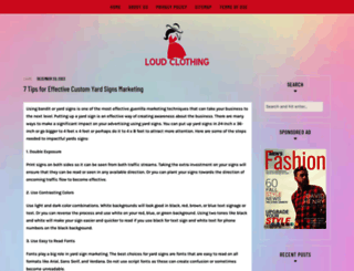 loudclothing.com screenshot