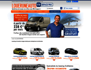 loueruneauto-pro.fr screenshot