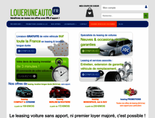 loueruneauto.fr screenshot