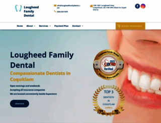 lougheedfamilydental.com screenshot