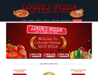 louies-pizza.com screenshot