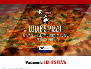 louiespizzawoburn.com screenshot