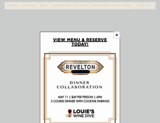 louieswinedive.com screenshot