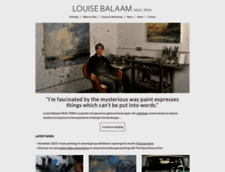 louisebalaam.co.uk screenshot
