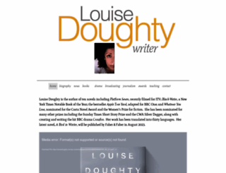 louisedoughty.com screenshot