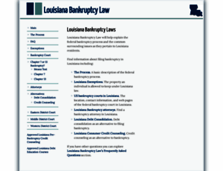 louisianabankruptcylaw.com screenshot
