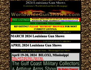 louisianagunshows.com screenshot