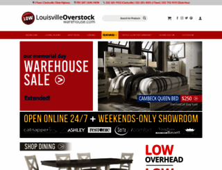 louisvilleoverstockwarehouse.com screenshot