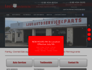 lousautopartsandservice.com screenshot