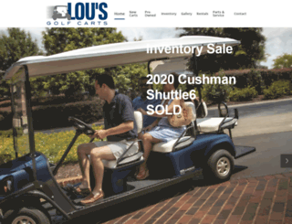 lousgolfcarts.com screenshot