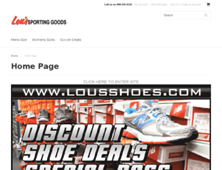 loussportinggoods.mybigcommerce.com screenshot