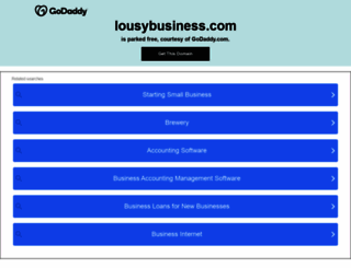 lousybusiness.com screenshot