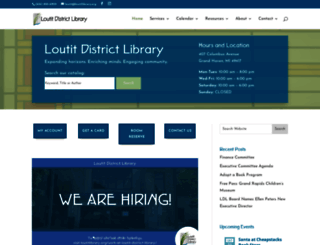 loutitlibrary.org screenshot