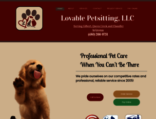 lovablepetsitting.com screenshot