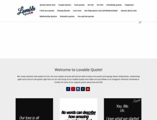 lovablequote.com screenshot