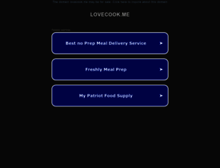 lovecook.me screenshot
