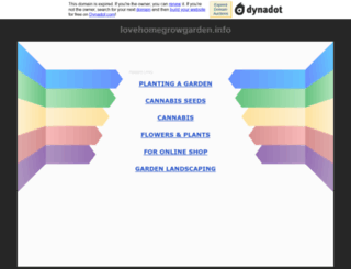 lovehomegrowgarden.info screenshot