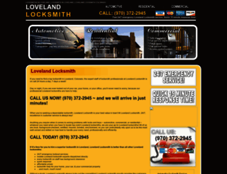 lovelandlocksmith.org screenshot