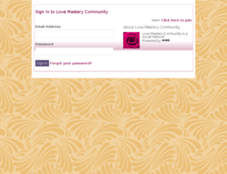 lovemasterycommunity.com screenshot