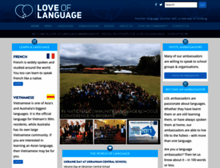 loveoflanguage.com.au screenshot