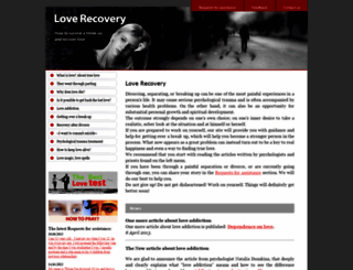 loverecovery.com screenshot