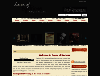 loverofsadness.com screenshot